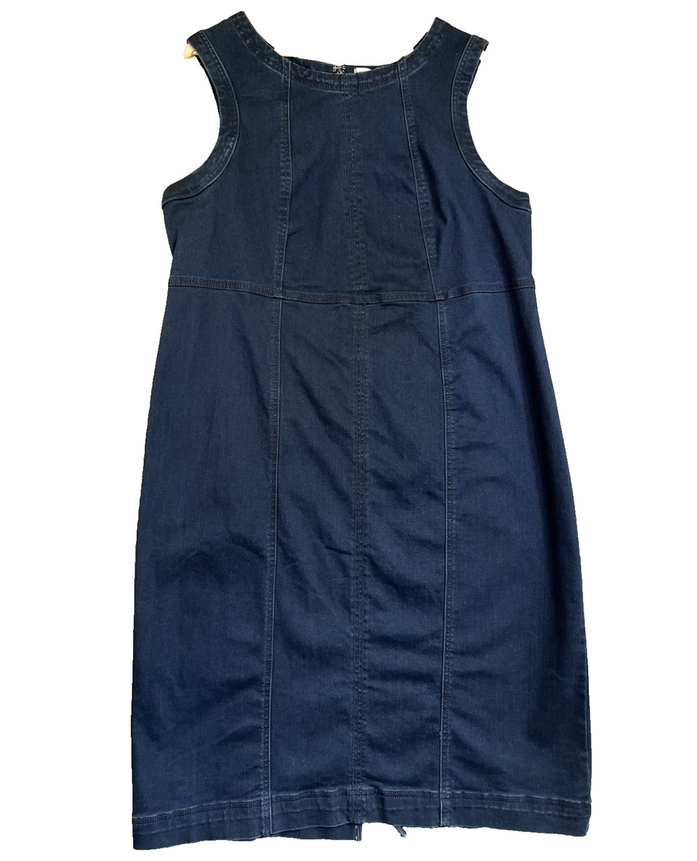 Ava & Viv Dress Women's 20 Denim Midi Body Con Stretch Denim Dark Wash Blue